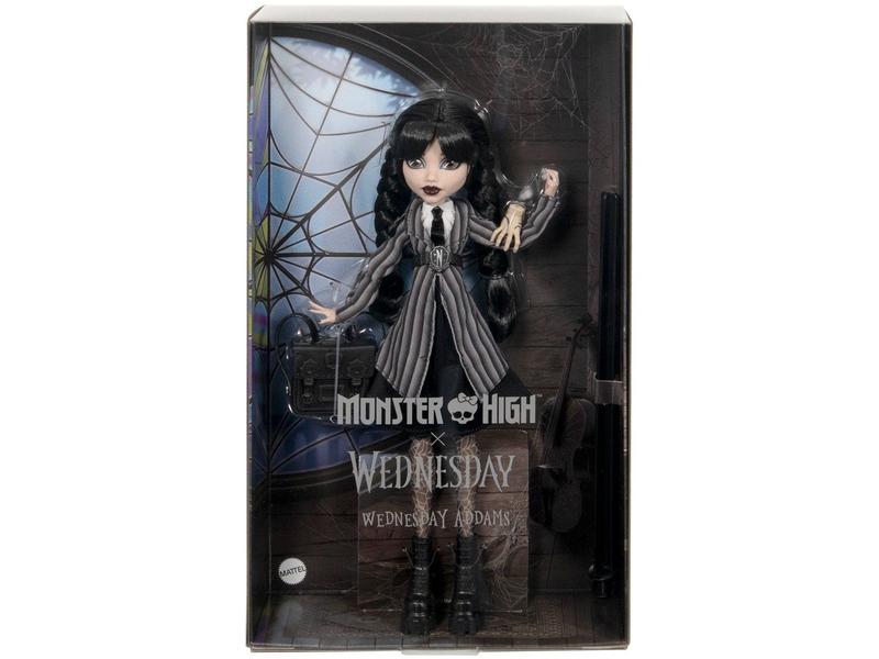 Boneca Wednesday Addams Monster High - Wandinha com Mãozinha